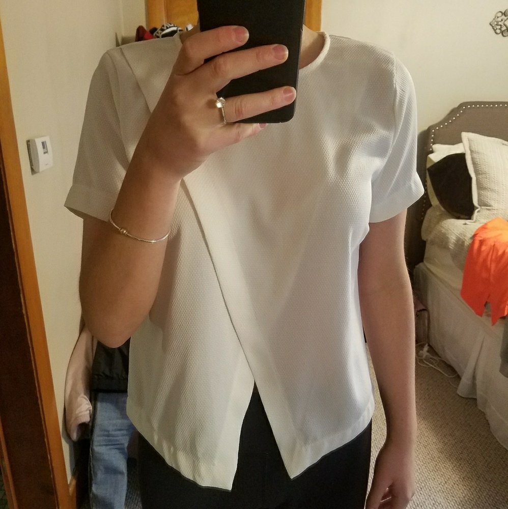 Open Front Short Sleeve Shirt